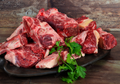 Stewing beef on bone